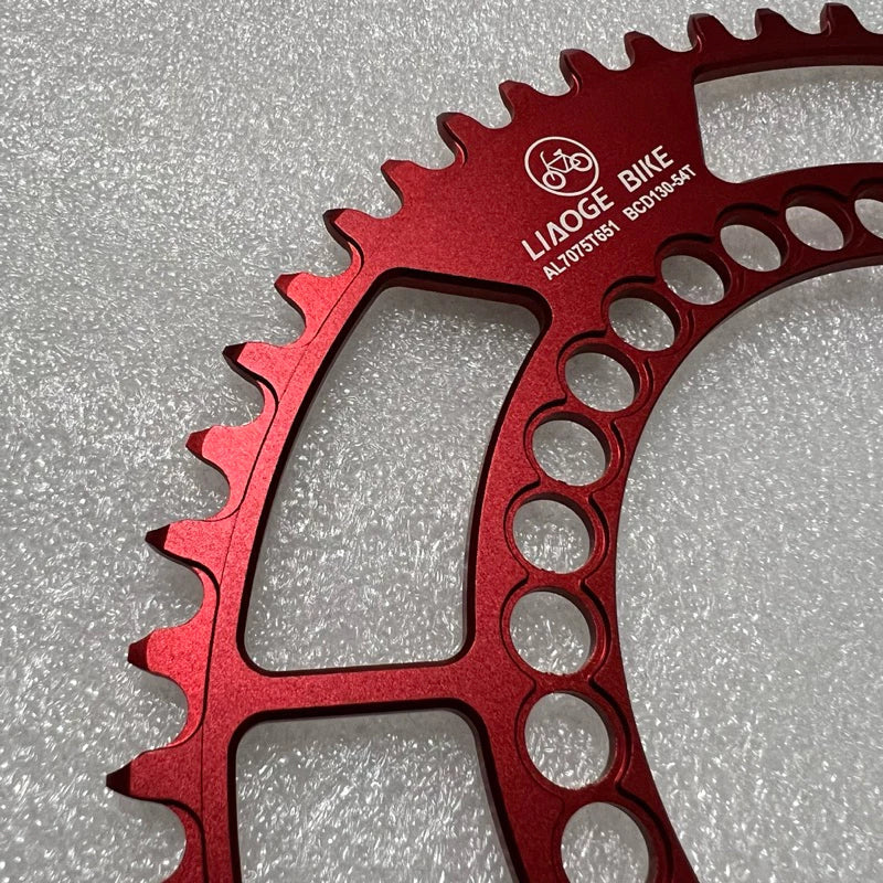 Oval shape chainring LIAOGE BIKE BCD 130 50t 52t 54t 56t