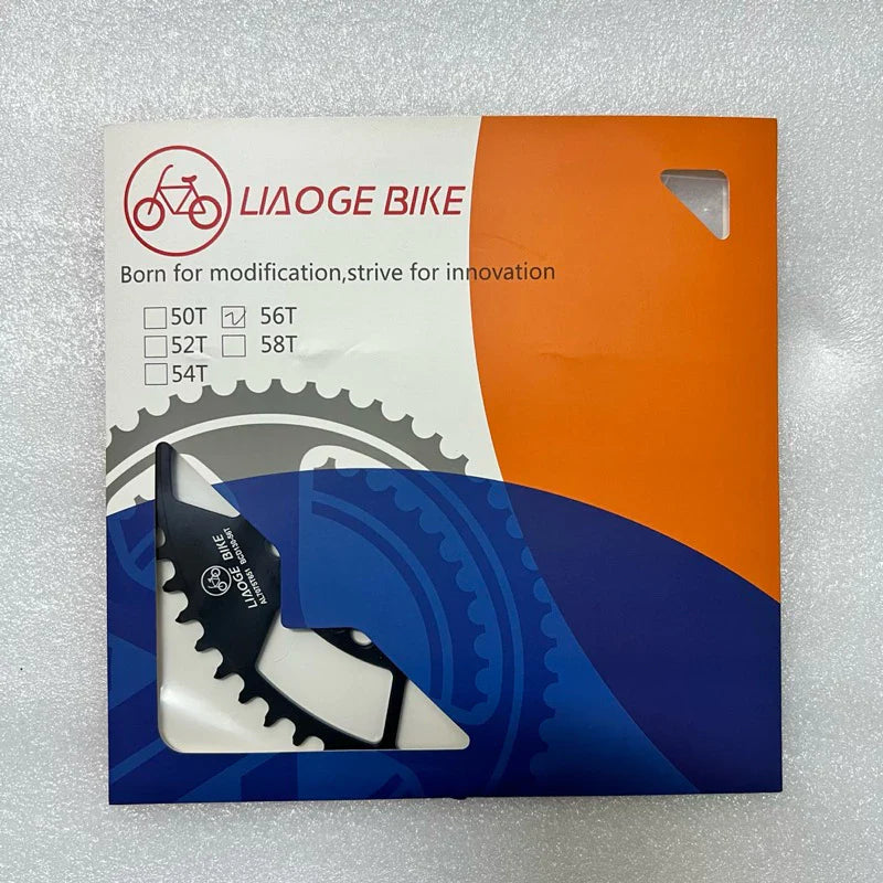 Oval shape chainring LIAOGE BIKE BCD 130 50t 52t 54t 56t