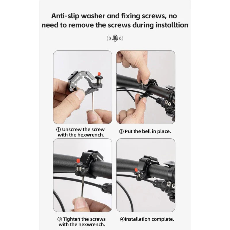 ROCKBROS bicycle bell small size light weight | Liaoge Singapore