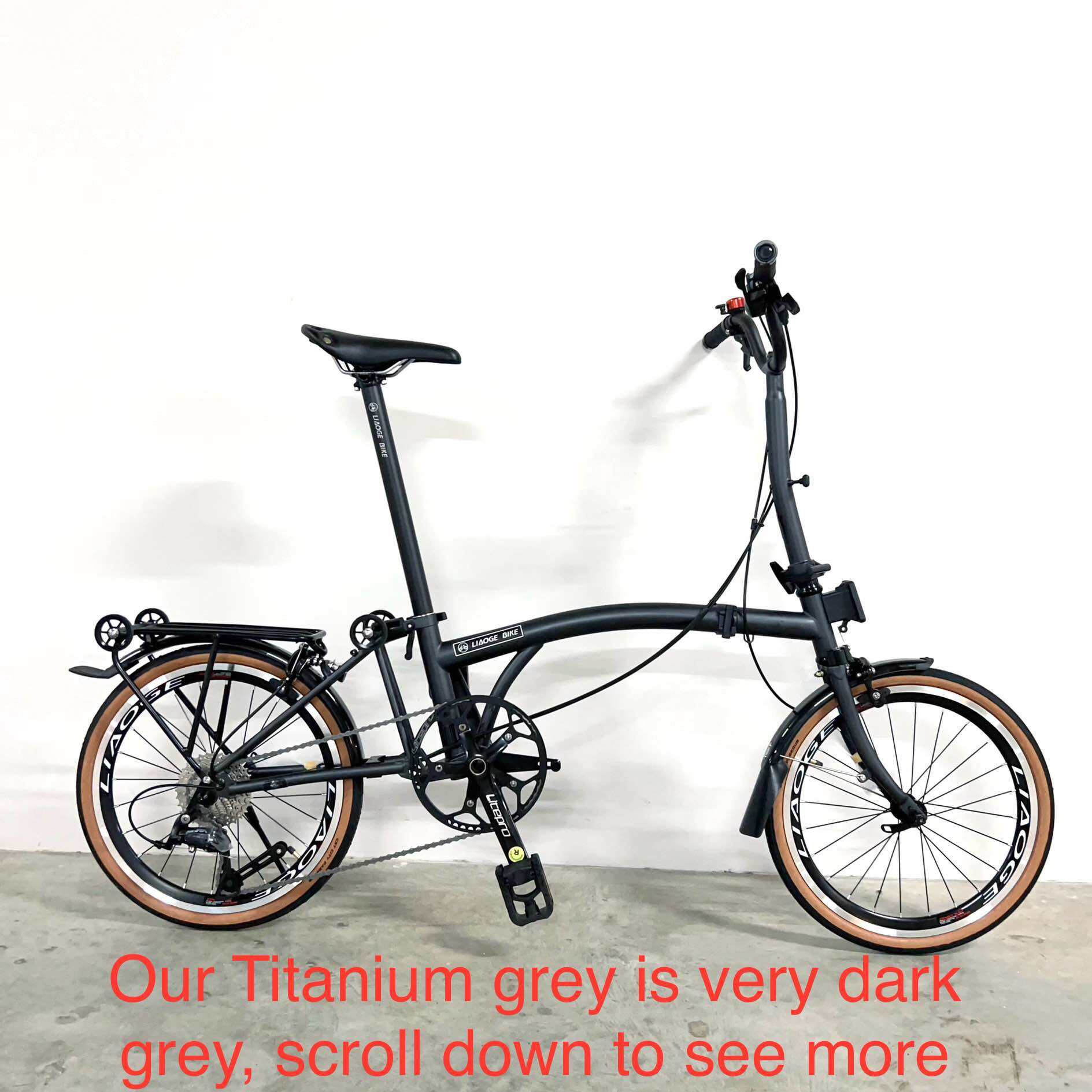 [LIAOGE BIKE] Liaoge888 20 inch trifold bike bicycle rim brake 9 speed folding stable ride (Latest Model)