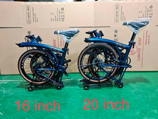 [LIAOGE BIKE] Liaoge888 20 inch trifold bike bicycle rim brake 9 speed folding stable ride (Latest Model)