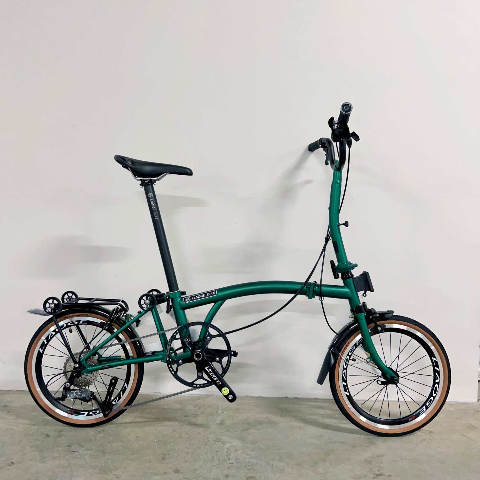 [LIAOGE BIKE] Liaoge888 20 inch trifold bike bicycle rim brake 9 speed folding stable ride (Latest Model)