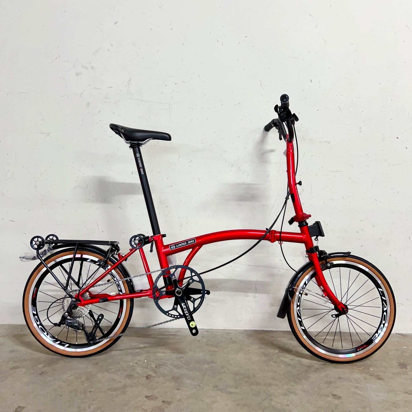 [LIAOGE BIKE] Liaoge888 20 inch trifold bike bicycle rim brake 9 speed folding stable ride (Latest Model)