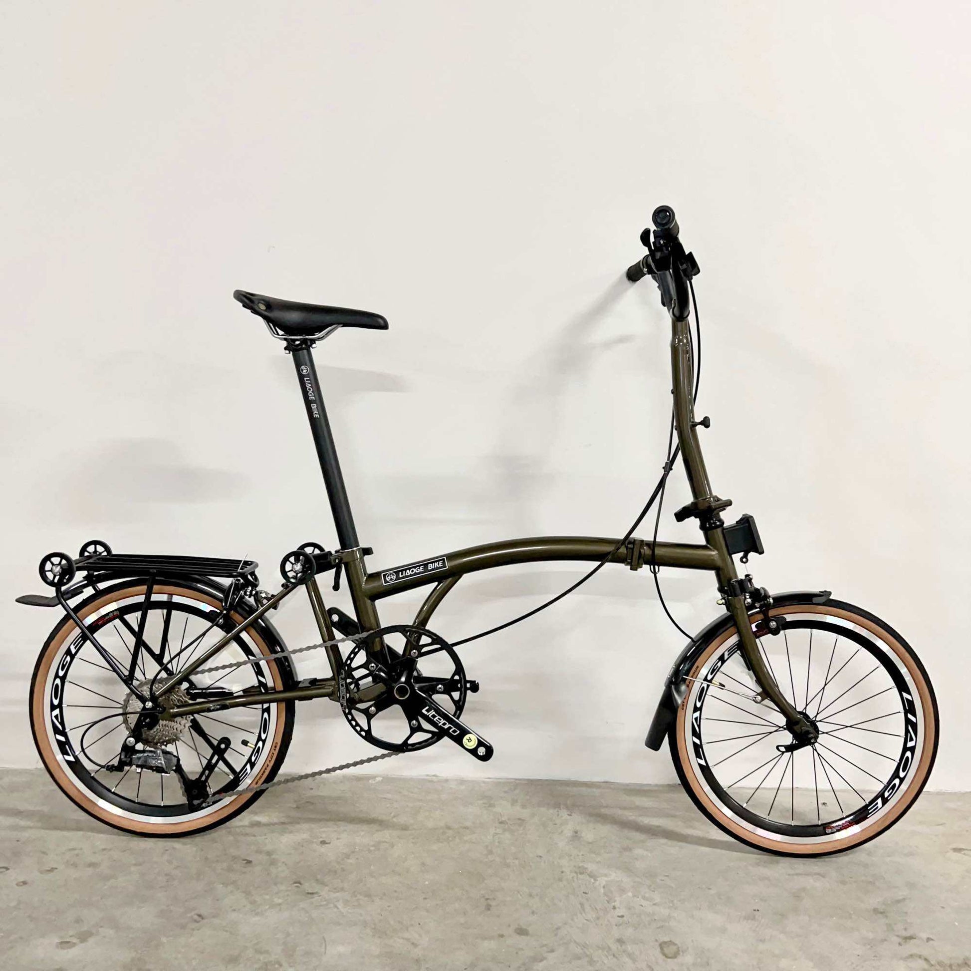 [LIAOGE BIKE] Liaoge888 20 inch trifold bike bicycle rim brake 9 speed folding stable ride (Latest Model)