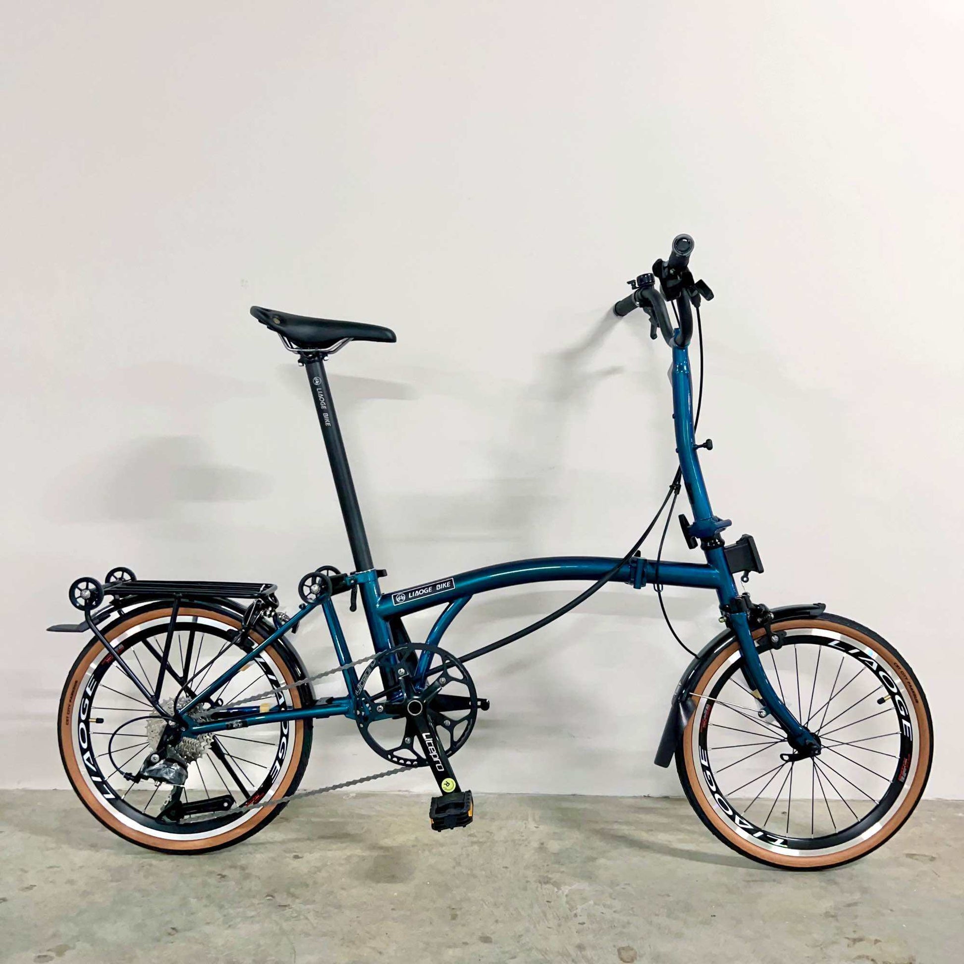 [LIAOGE BIKE] Liaoge888 20 inch trifold bike bicycle rim brake 9 speed folding stable ride (Latest Model)