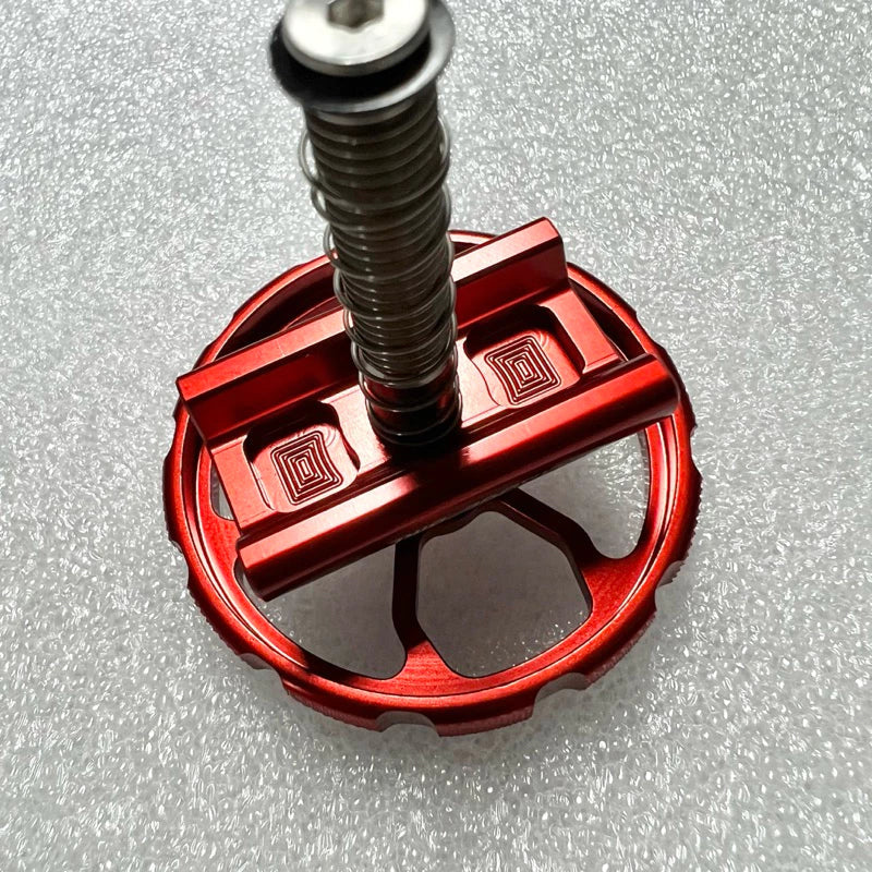 Trifold bike hinge clamp water tap shape easy grip Aluminium