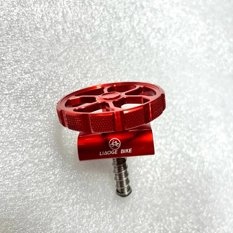 Trifold bike hinge clamp water tap shape easy grip Aluminium