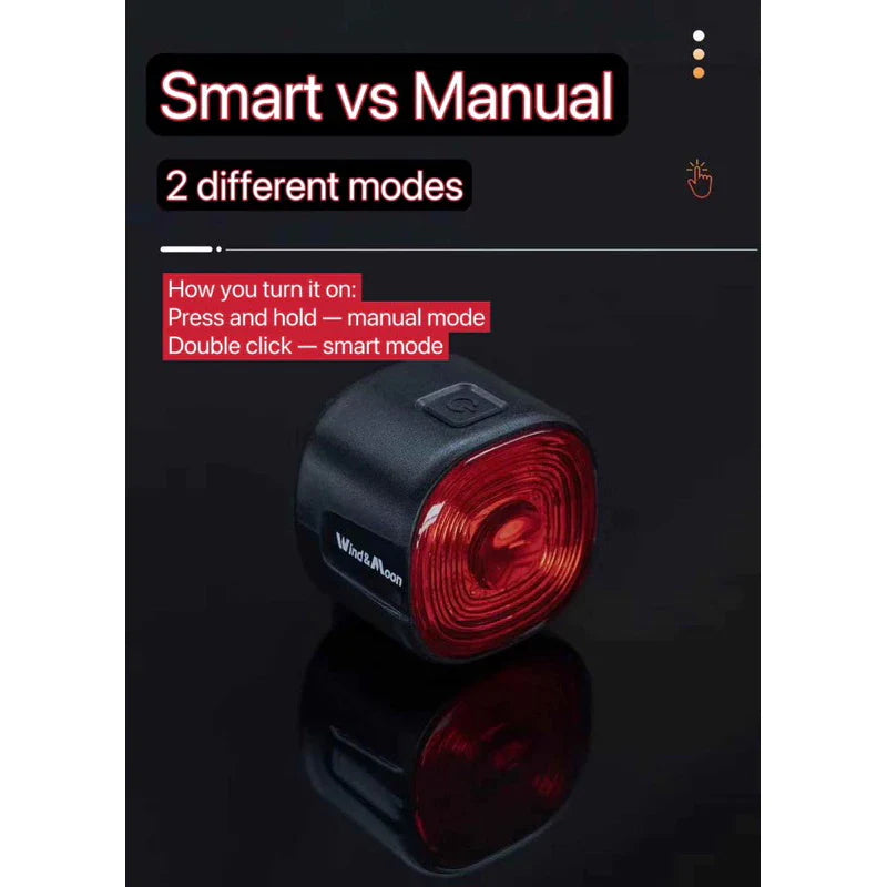 Wind & Moon rear light smart sensory brake light