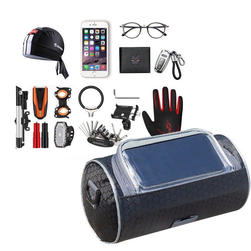 Bicycle Front Bag Velcro Strap Can Sling Bag