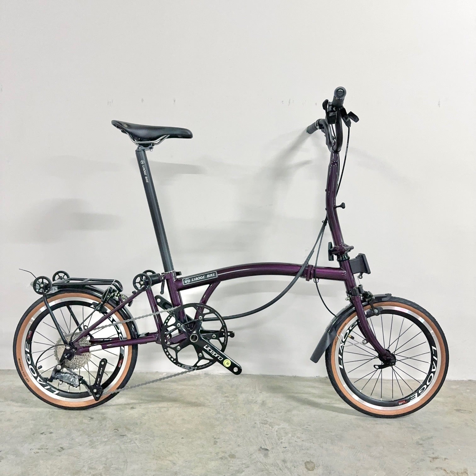 [LIAOGE BIKE] Liaoge888 20 inch trifold bike bicycle rim brake 9 speed folding stable ride (Latest Model)