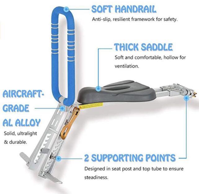 Foldable Bike Front Mount Child Seat