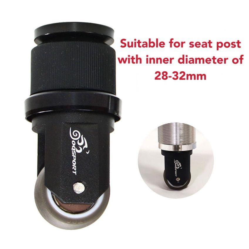 FOLDING BIKE SEAT POST EASY WHEEL ROLLING WHEEL ALUMINIUM ALL DIRECTION