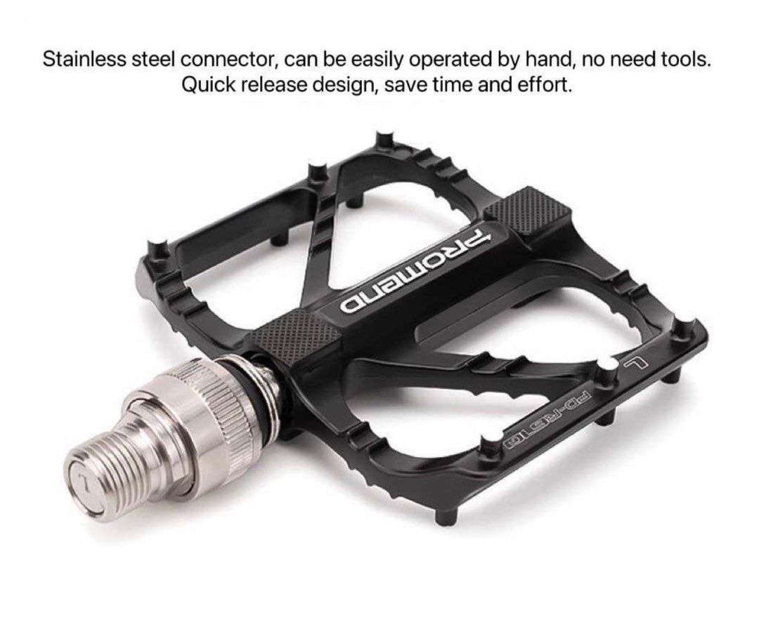 Quick Release Metal Pedals for Folding Bike Mountain Bikes