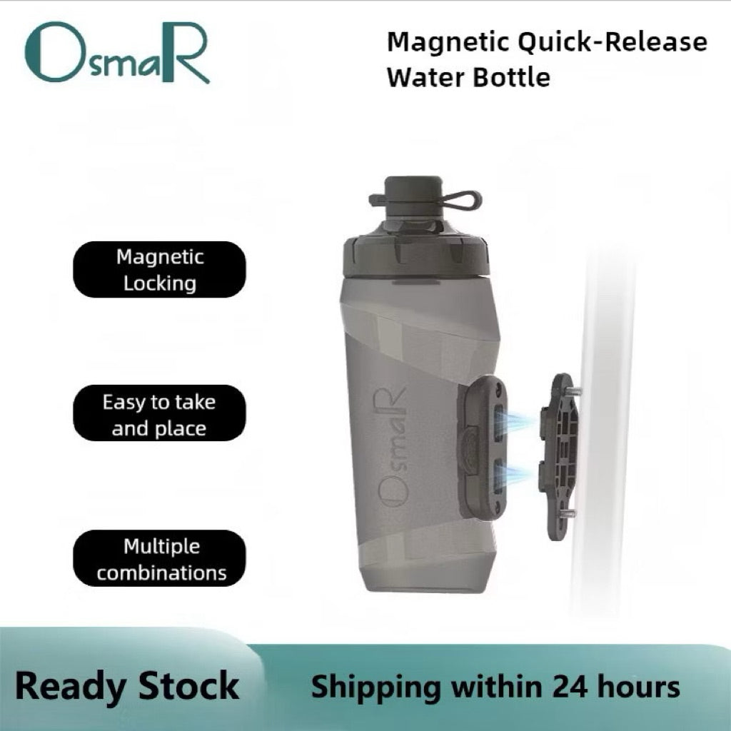 OSMAR magnetic water bottle with holder, buckle straps for bottle holder | Liaoge Singapore
