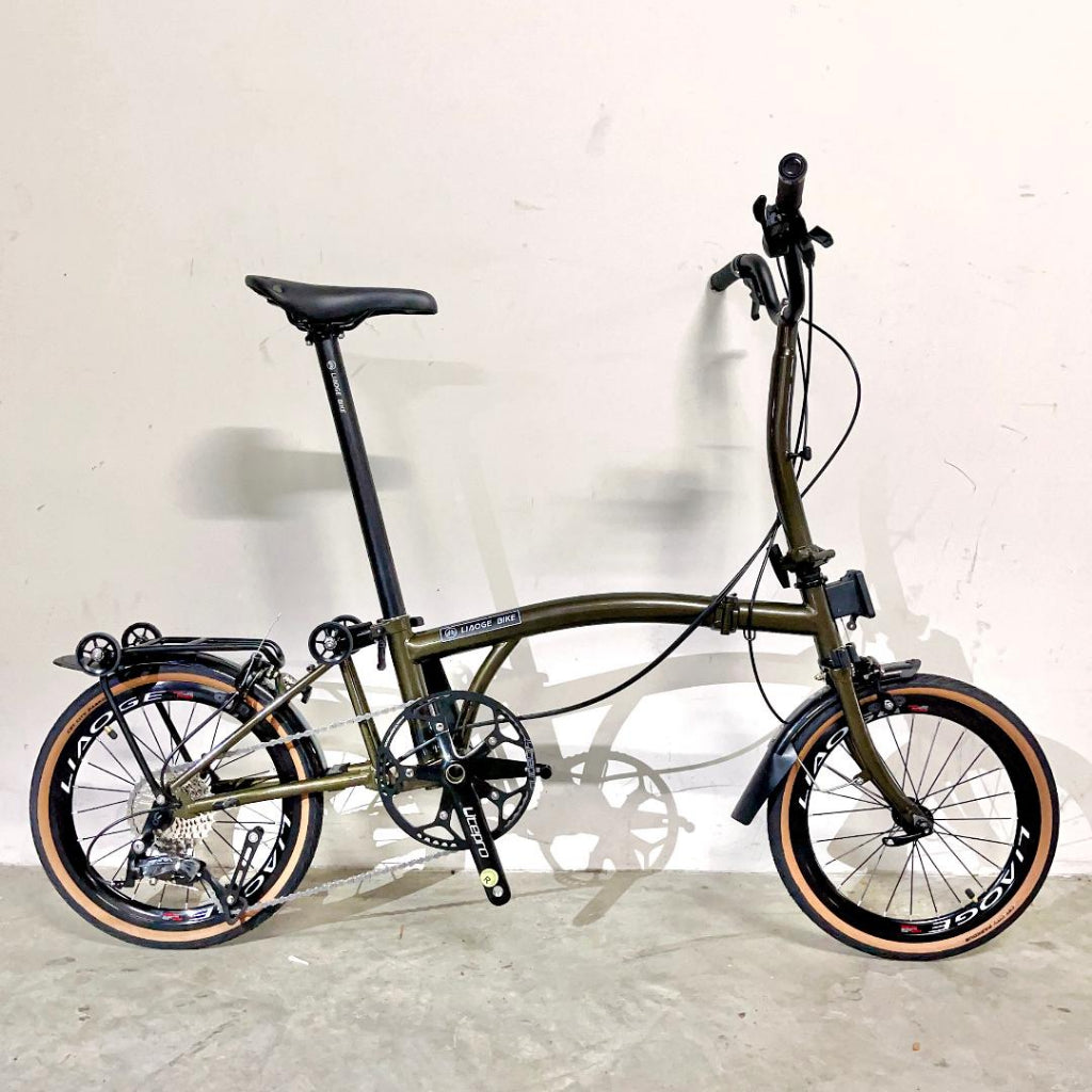 16 inch trifold bike Liaoge666 version 4=3.4 Shimano 9speed 16inch hollow tech | Shopee Singapore