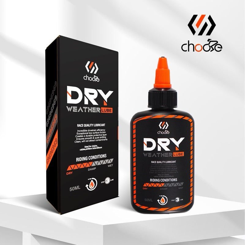 CHOOSE Bike chain lubricants for all weather and dry weather lube