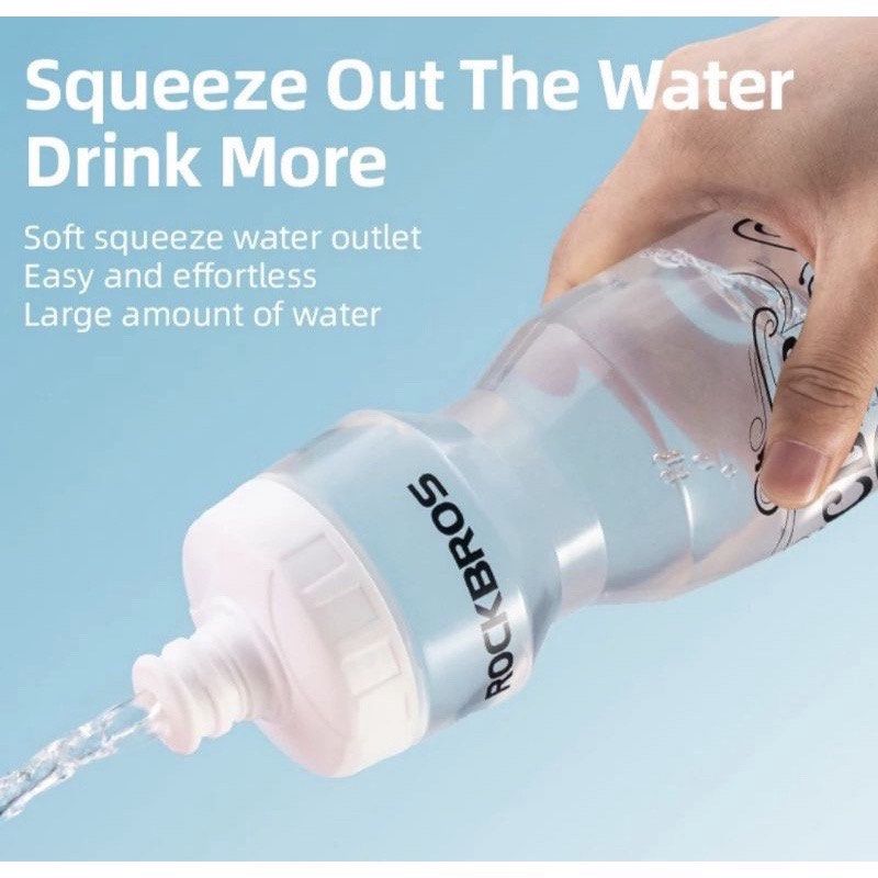 SPORTS WATER BOTTLE ROCKBROS 750ML CYCLING BOTTLE PP5 + SILICONE