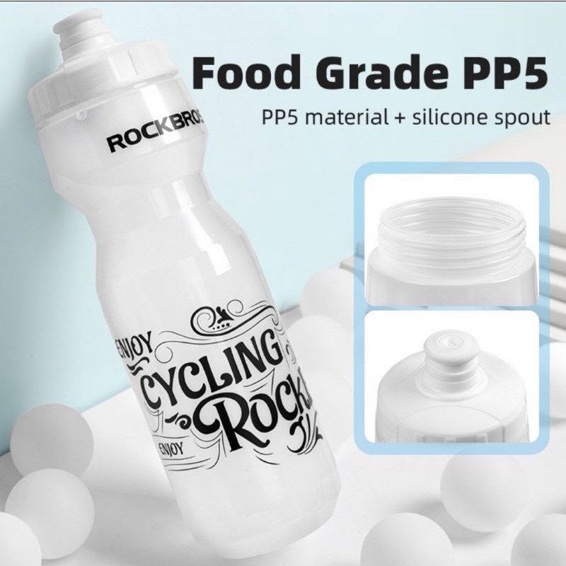 SPORTS WATER BOTTLE ROCKBROS 750ML CYCLING BOTTLE PP5 + SILICONE